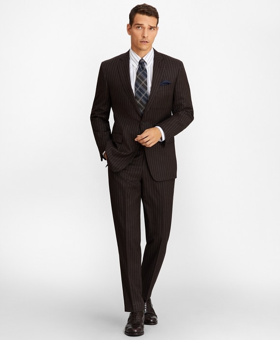 Regent Fit Stripe 1818 Suit - Brooks Brothers Factory Outlet