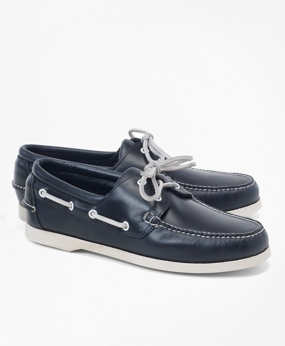 Leather Boat Shoes - Brooks Brothers Outlet