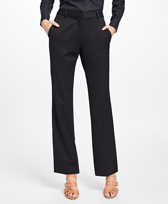 Petite Gabardine Trousers - Brooks Brothers Factory Outlet