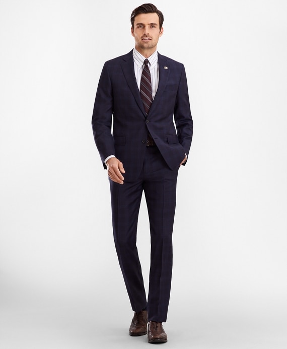 Regent Fit Plaid 1818 Suit - Brooks Brothers Outlet