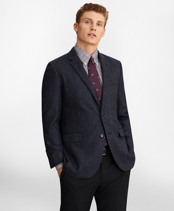 Milano Fit Herringbone Sport Coat - Brooks Brothers Outlet