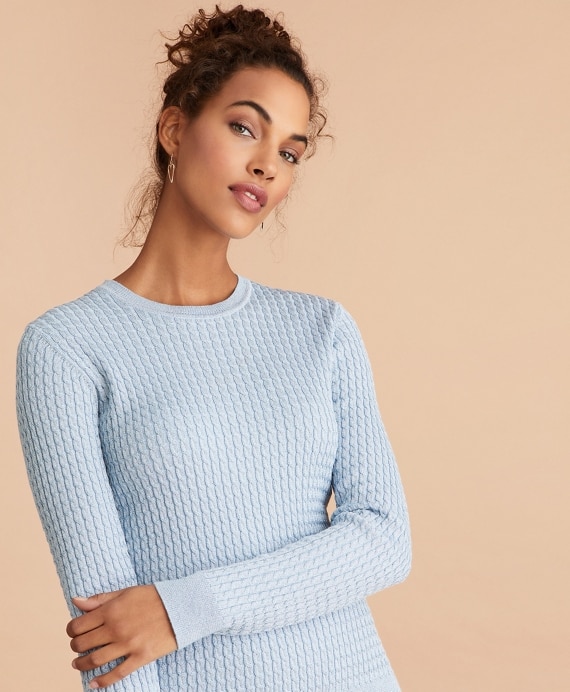 Shimmer-Knit Sweater - Brooks Brothers Factory Outlet