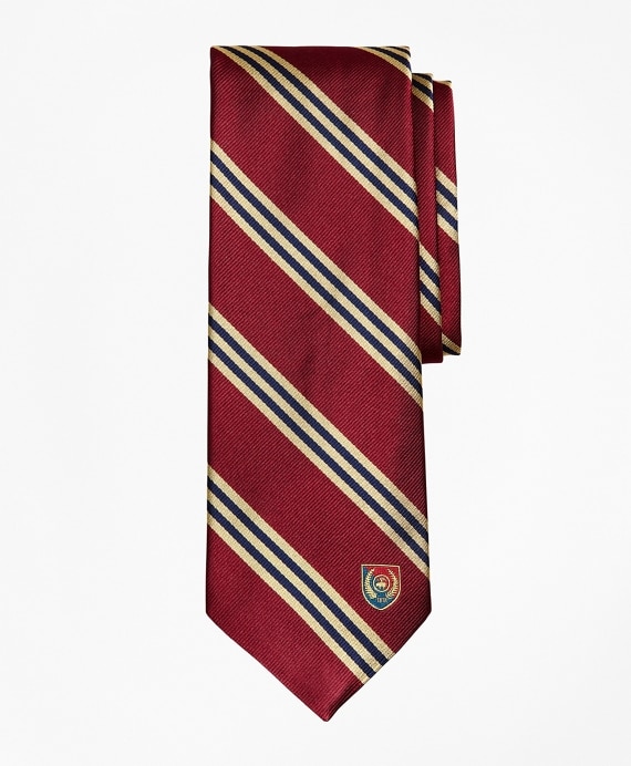Limited Edition Archival Collection BB#1 Striped Rep with Crest Silk Tie - Brooks Brothers Outlet