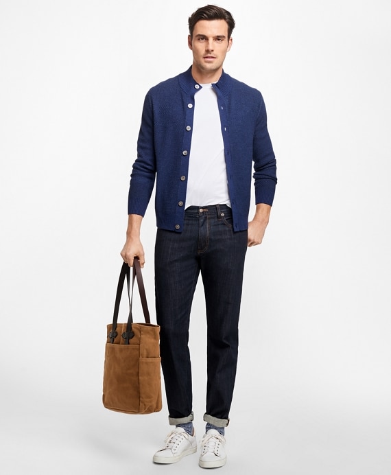 Supima® Stretch Denim Straight Fit Jeans - Brooks Brothers Outlet