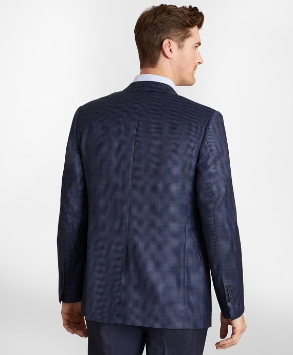 Regent Fit Navy Plaid Sport Coat - Brooks Brothers Outlet