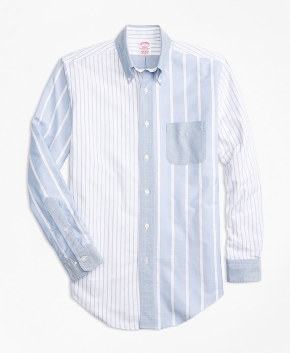 Madison Fit Oxford Fun Stripe Sport Shirt - Brooks Brothers Outlet