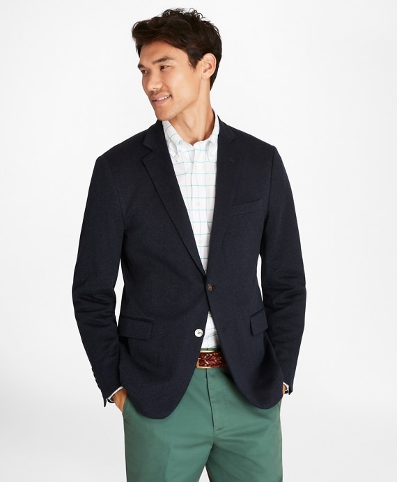 Regent Fit Two-Button Knit Blazer - Brooks Brothers Factory Outlet