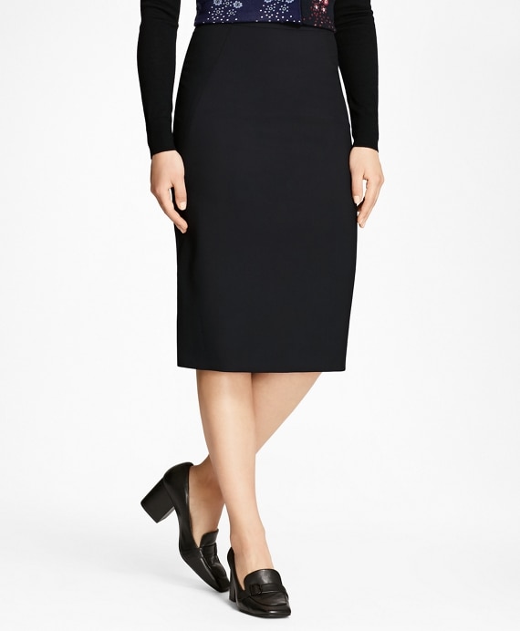 Petite Wool Pencil Skirt - Brooks Brothers Outlet