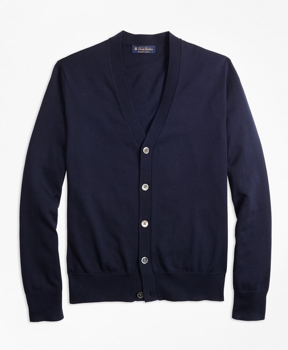 Supima&reg; Cotton V-Neck Cardigan - Brooks Brothers Outlet