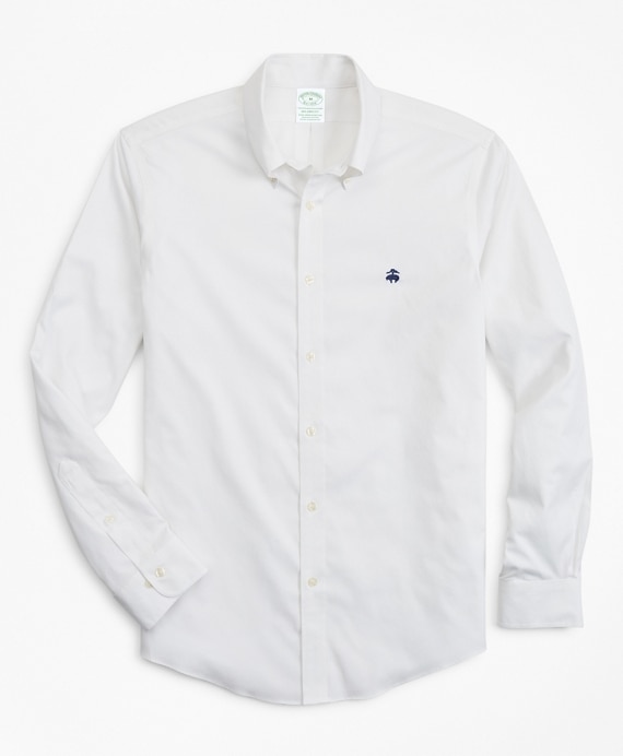 Stretch Milano Slim-Fit Sport Shirt, Non-Iron - Brooks Brothers Factory Outlet