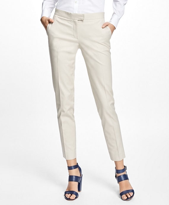 Petite Flat-Front Stretch Advantage Chinos&reg; - Brooks Brothers Outlet
