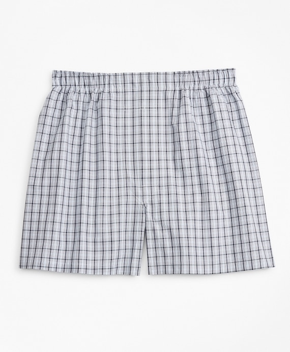 Traditional Fit Multi-Check Boxers - Brooks Brothers Factory Outlet