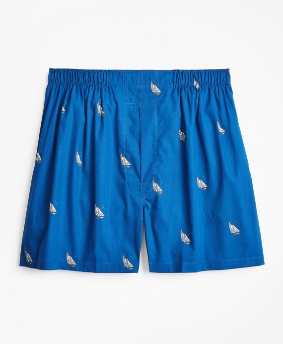Traditional Fit Sailboat Boxers - Brooks Brothers Factory Outlet