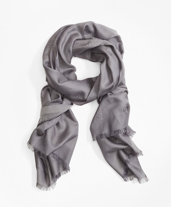 Golden Fleece&reg; Jacquard Scarf - Brooks Brothers Outlet