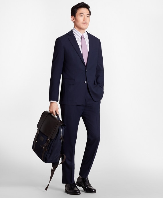Regent Fit BrooksCool&reg; Navy Suit - Brooks Brothers Outlet