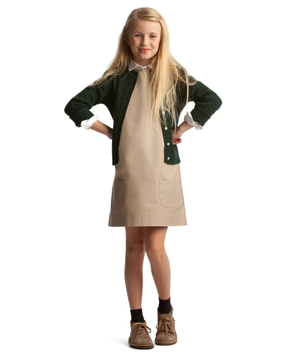Girls Non-Iron Chino Jumper - Brooks Brothers Outlet