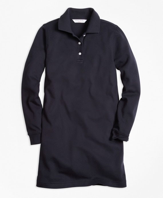 Girls Long-Sleeve Polo Dress - Brooks Brothers Factory Outlet