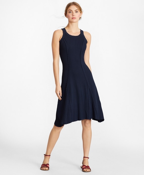 Rib-Knit Dress - Brooks Brothers Outlet