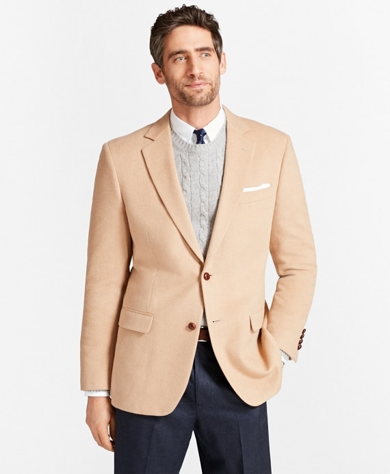 Madison Fit Camel Hair Sport Coat - Brooks Brothers Outlet