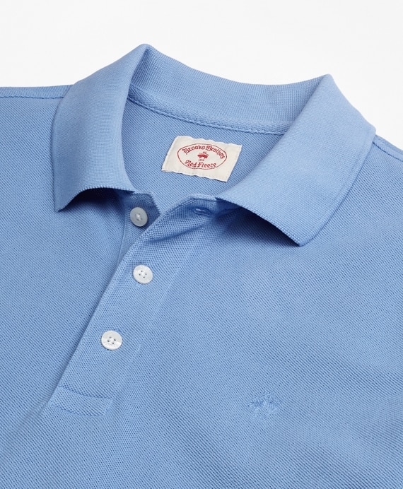 Garment-Dyed Cotton Pique Polo Shirt - Brooks Brothers Outlet