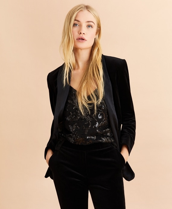 Velvet Tuxedo Jacket - Brooks Brothers Outlet