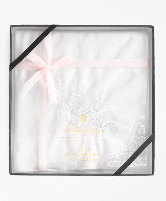 Women's Embroidered Handkerchiefs - Brooks Brothers Outlet