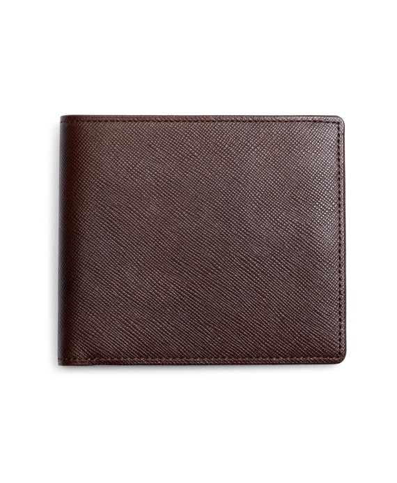 Saffiano Leather Wallet - Brooks Brothers Factory Outlet