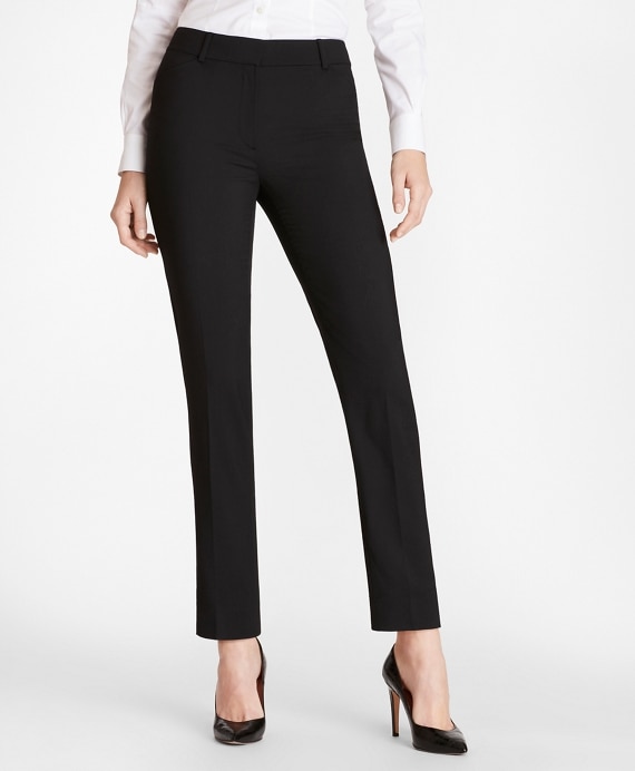 Slim-Fit Wool Pants - Brooks Brothers Outlet