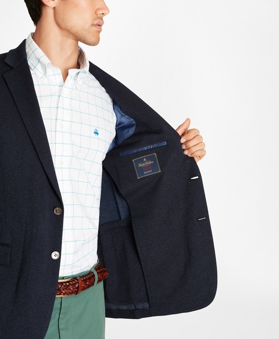 Regent Fit Two-Button Knit Blazer - Brooks Brothers Outlet