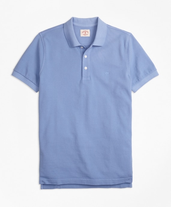 Garment-Dyed Cotton Pique Polo Shirt - Brooks Brothers Factory Outlet