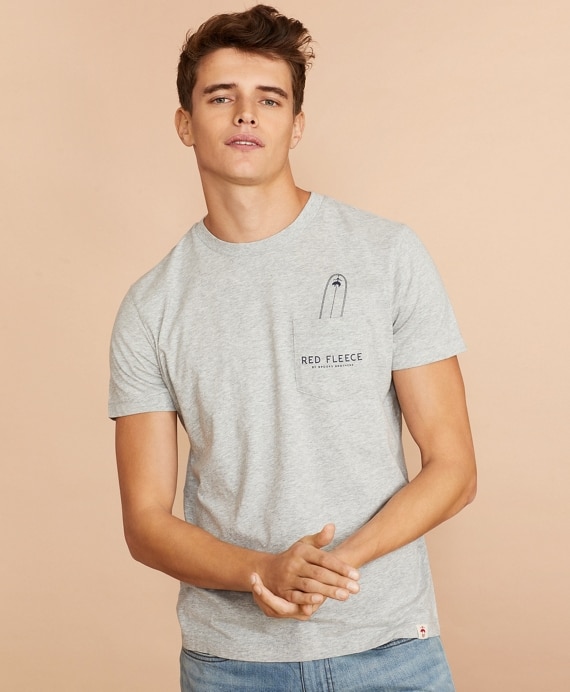 Cotton Surfboard Pocket T-Shirt - Brooks Brothers Outlet
