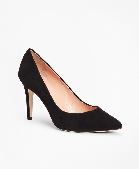 Suede Point-Toe Pumps - Brooks Brothers Factory Outlet