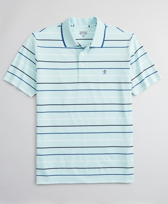 Performance Series Multi-Stripe Polo Shirt - Brooks Brothers Outlet