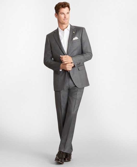 Madison Fit Two-Button Stripe 1818 Suit - Brooks Brothers Outlet