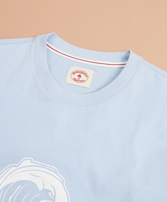 Wave Graphic T-Shirt - Brooks Brothers Outlet