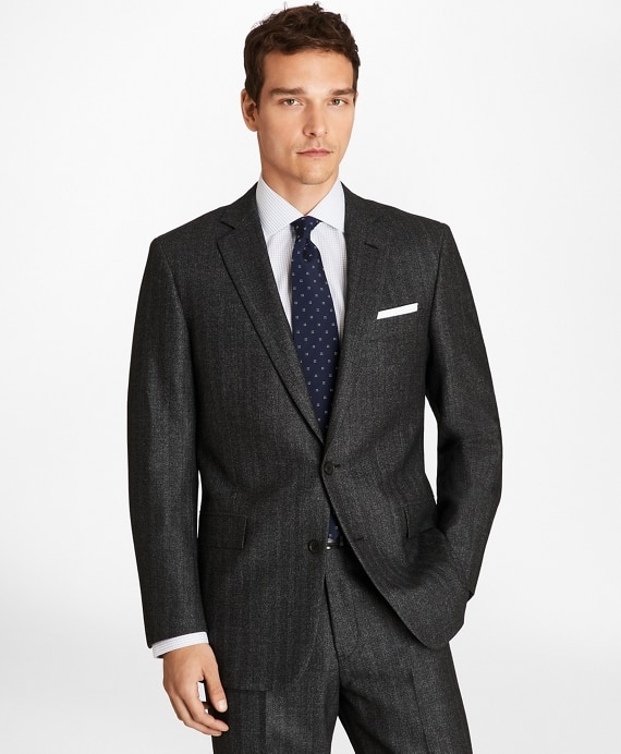 Regent Fit Herringbone 1818 Suit - Brooks Brothers Outlet