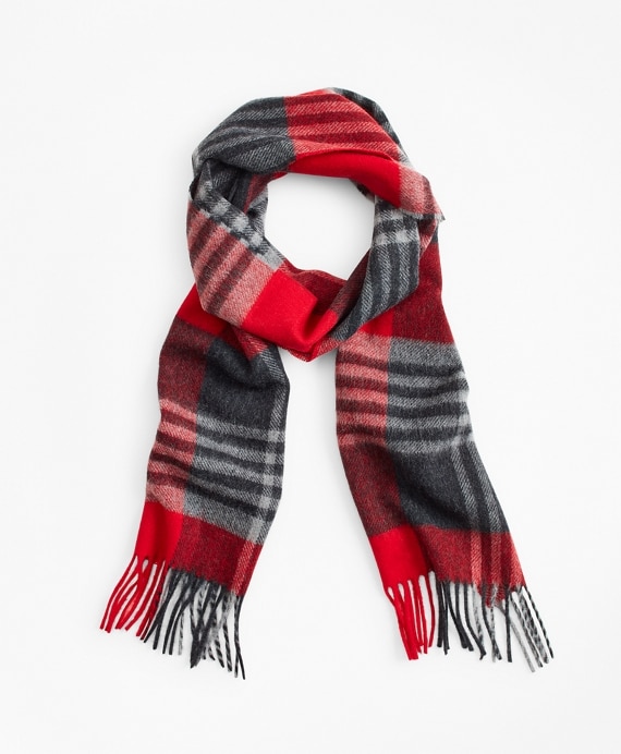 Red Tartan Scarf - Brooks Brothers Outlet