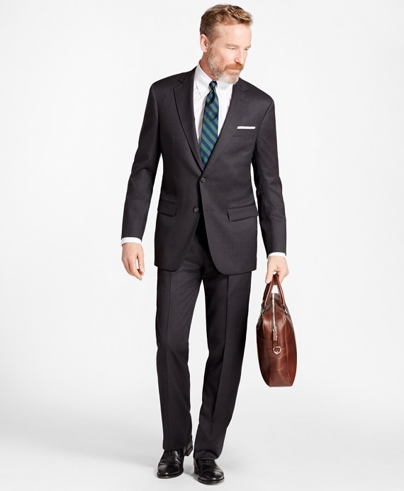 Madison Fit Stretch Wool Two-Button 1818 Suit - Brooks Brothers Outlet