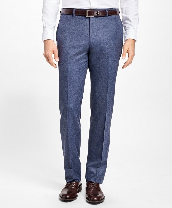 Regent Fit Stretch Flannel Trousers - Brooks Brothers Outlet