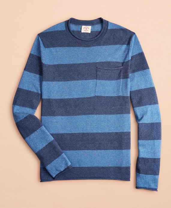 Striped Cotton Sweater - Brooks Brothers Outlet