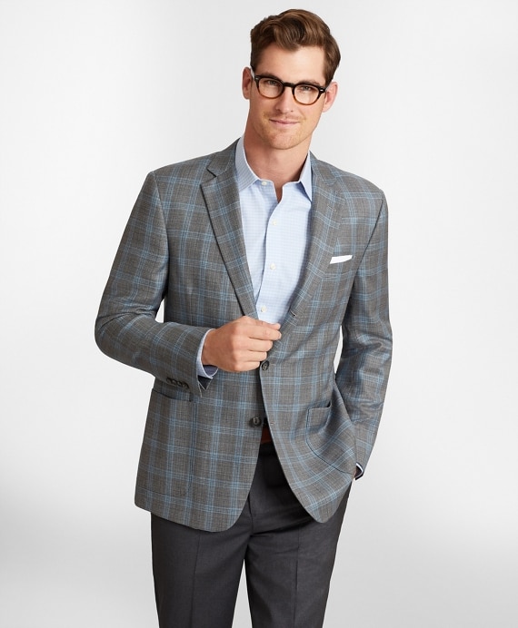 Regent Fit Three-Button Hopsack Sport Coat - Brooks Brothers Outlet