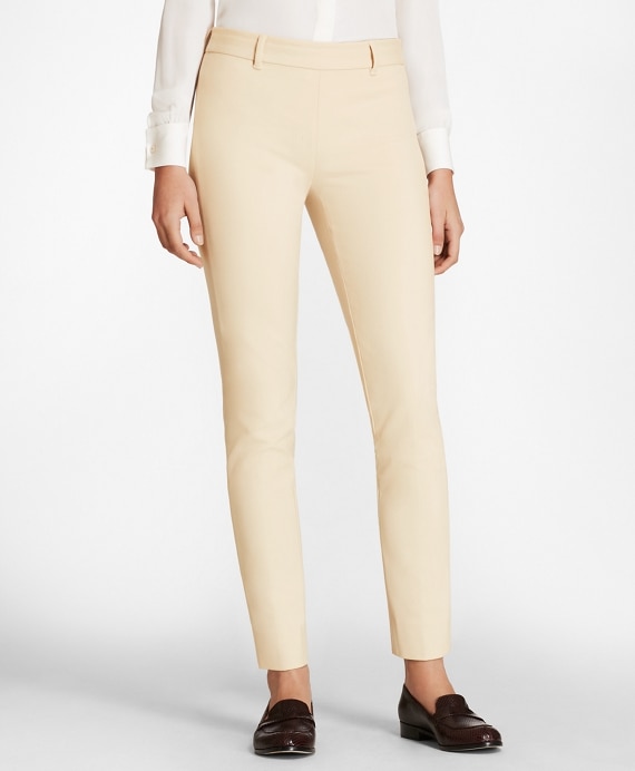 Stretch-Cotton Twill Ankle Pants - Brooks Brothers Factory Outlet