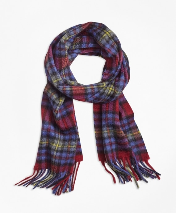 Plaid Cashmere Scarf - Brooks Brothers Factory Outlet