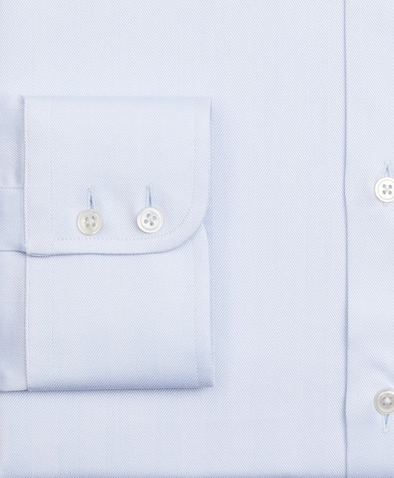 Luxury Collection Soho Extra-Slim-Fit Dress Shirt, Franklin Spread Collar Herringbone - Brooks Brothers Outlet