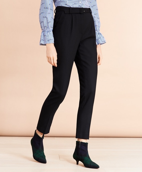 Slim-Fit Stretch Merino Wool-Blend Twill Pants - Brooks Brothers Outlet