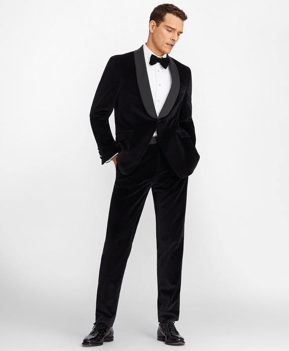 Regent Fit Shawl Collar Velvet Tuxedo - Brooks Brothers Outlet