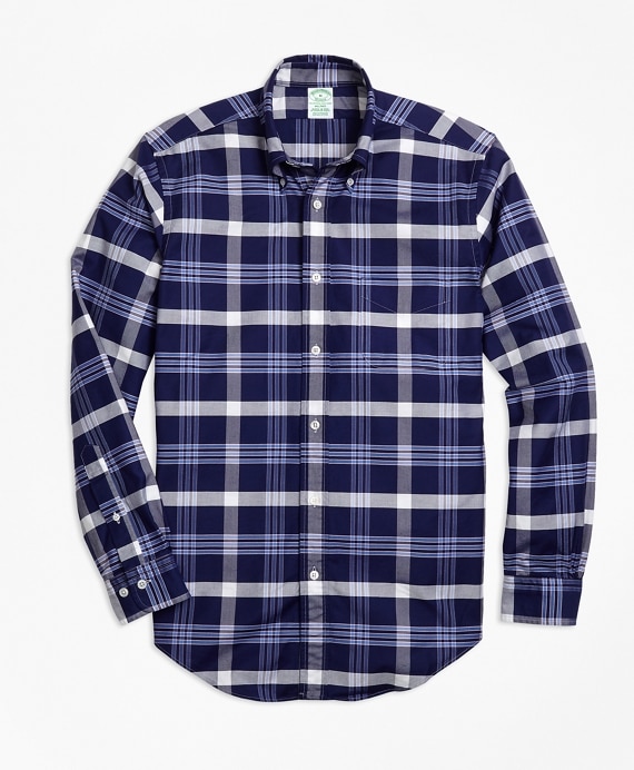 Milano Fit Oxford BB#10 Plaid Sport Shirt - Brooks Brothers Outlet