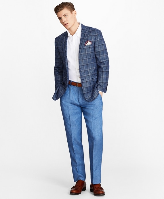 Regent Fit Plaid Sport Coat - Brooks Brothers Outlet