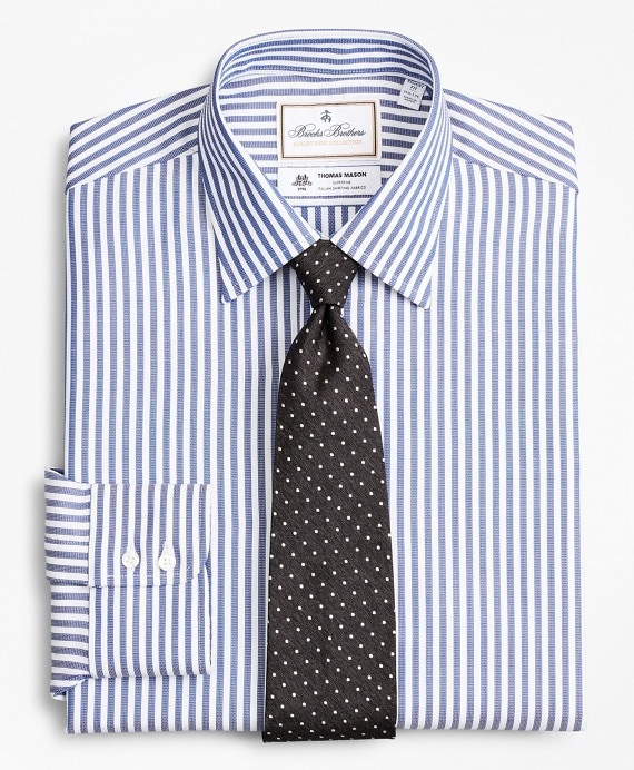 Luxury Collection Regent Fitted Dress Shirt, Franklin Spread Collar Bengal Stripe - Brooks Brothers Outlet