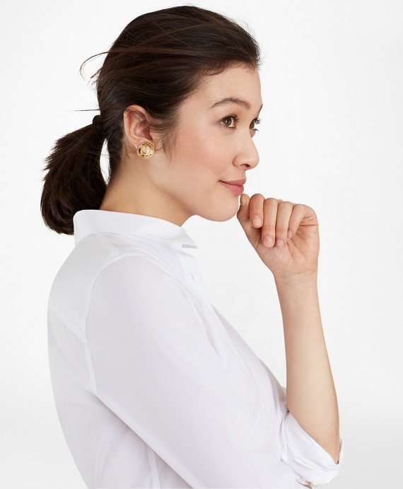 Tailored-Fit Performance Non-Iron COOLMAX&reg; Twill Shirt - Brooks Brothers Factory Outlet